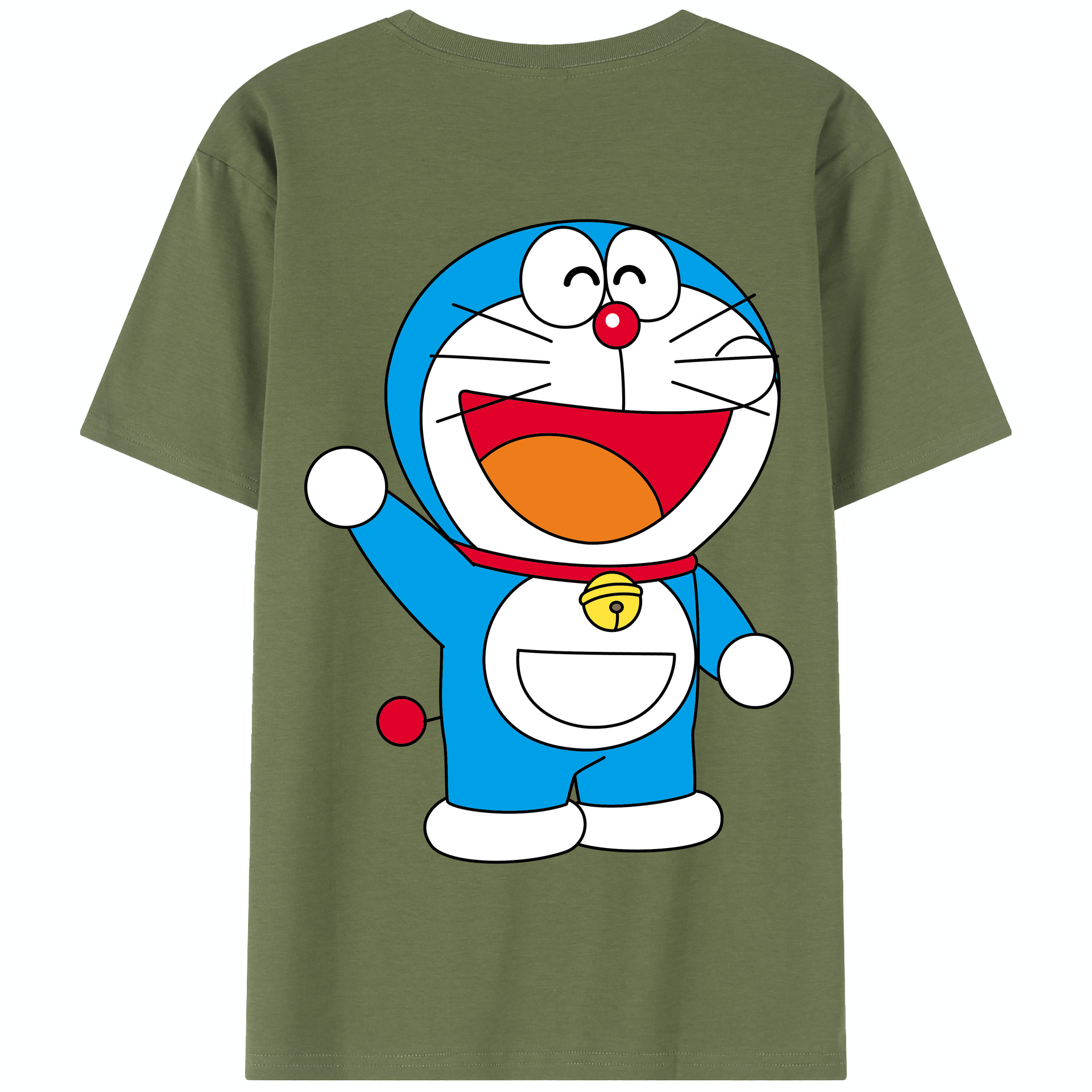 （画像用） ドラえもん Doraemon 綿100％半袖Tシャツ（背面プリント）